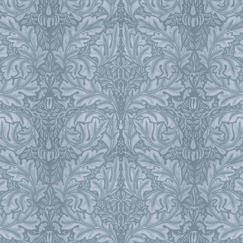 arts and crafts  blue velvet upholstery fabric - William Morris Designs Acanthus Velveteen Blue