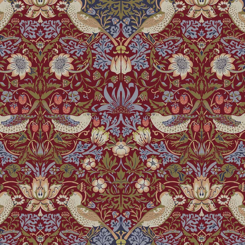 William Morris Strawberry Thief cotton linen print fabric