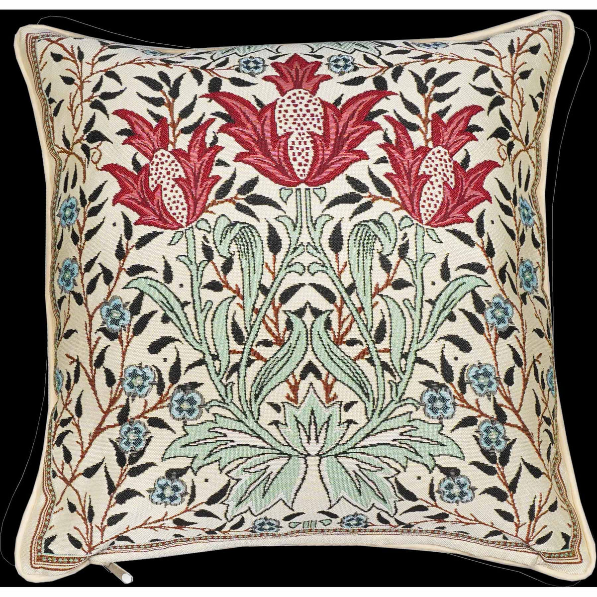 William Morris J H Dearle Bourne Tapestry Fabric Cushion