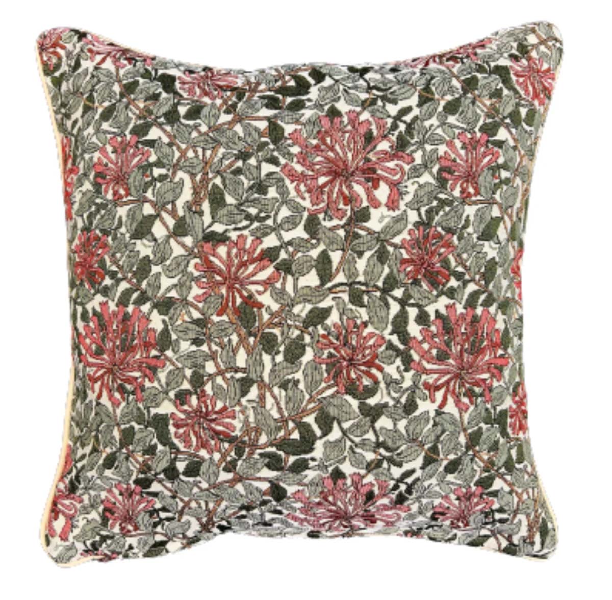 William Morris May Morris Honeysuckle Tapestry Fabric Cushion