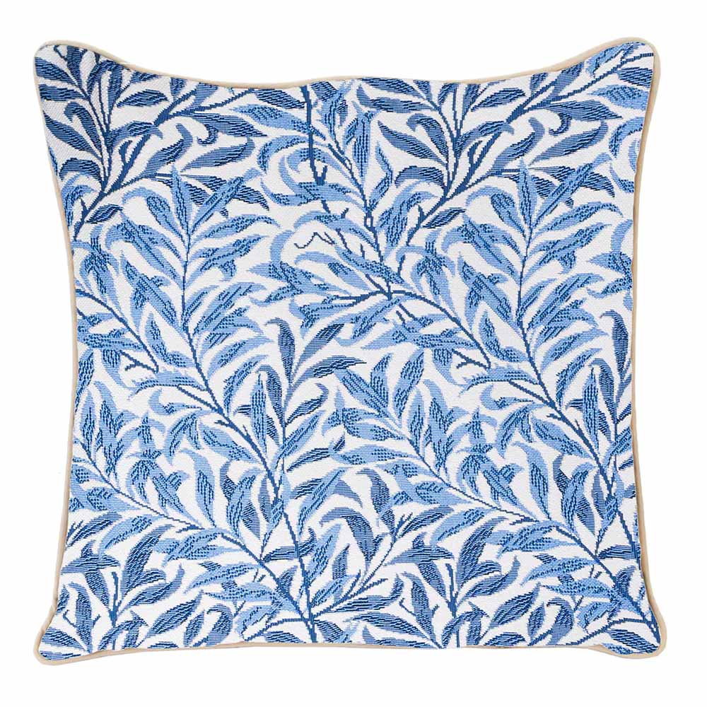William Morris Willow Bough Blue Tapestry Fabric Cushion