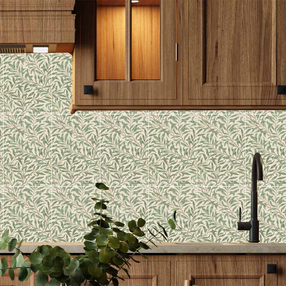 William Morris Tiles Willow Bough 20cm x 30cm Ceramic Tile