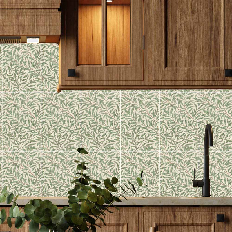 William Morris Tiles Willow Bough 20cm x 30cm Ceramic Tile