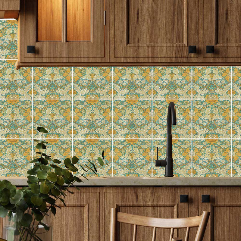 William Morris Tiles Saint James Palace 20cm x 20cm Ceramic Tile