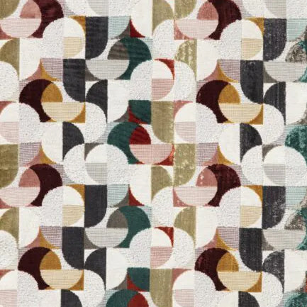 Heavy Chenille Art Deco Upholstery Fabric