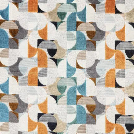 Heavy Chenille Art Deco Upholstery Fabric
