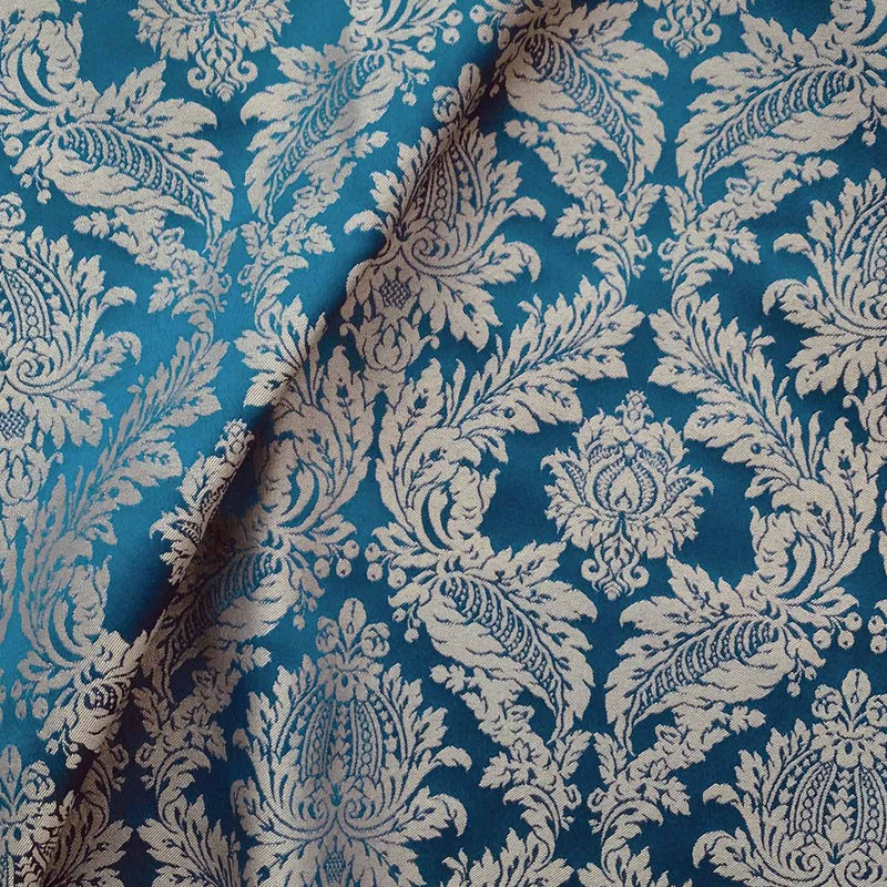 Raphael Damasks Classic Ogee Royal Blue