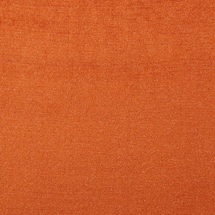 plain  orange velvet curtain and upholstery fabric - Oberon Marmalade Plain