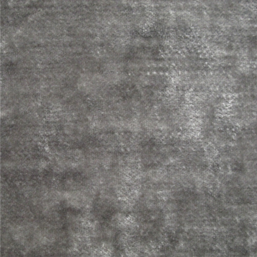 plain  luxurious and hardwearing grey velvet curtain and upholstery fabric - Tabley Paris Grey Plain