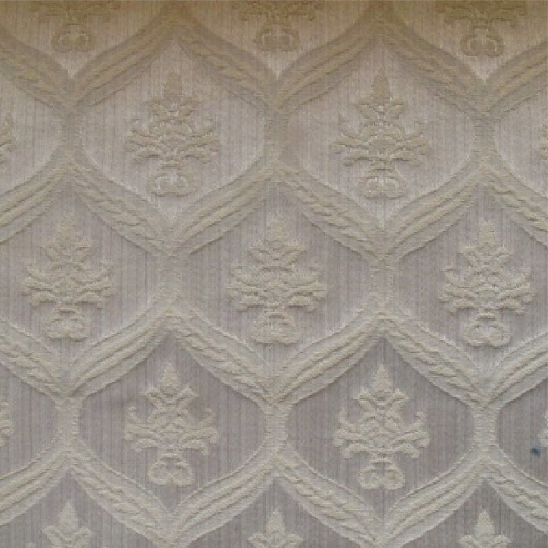patterned Elegant cream cotton print curtain and upholstery fabric - Porchester Divine Regency Pattern