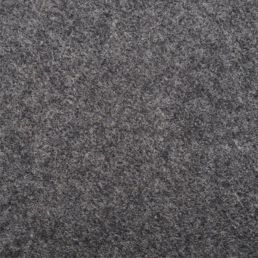 plain  grey wool curtain and upholstery fabric - Iona Charcoal Plain
