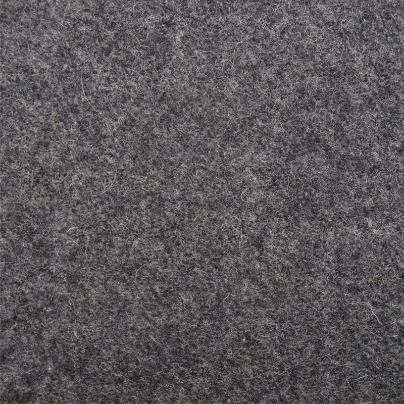 plain  grey wool curtain and upholstery fabric - Iona Charcoal Plain