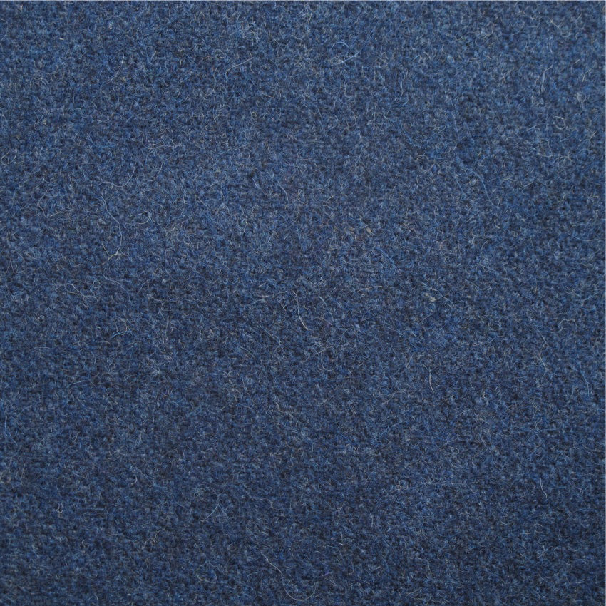 plain  blue wool curtain and upholstery fabric - Iona Twilight Plain