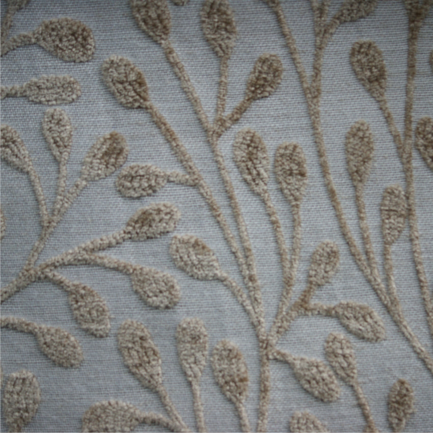 patterned  beige flat-weave curtain and upholstery fabric - Finley Honey Pattern