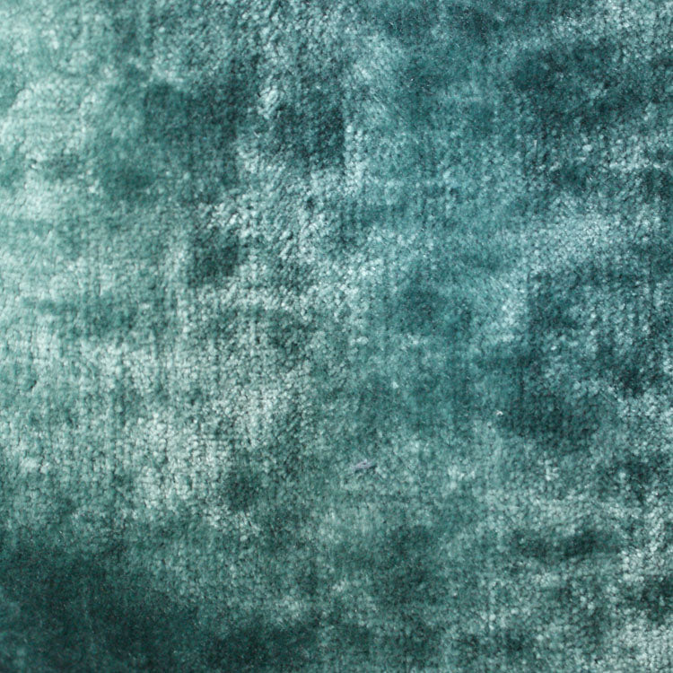 plain  luxurious and hardwearing teal velvet curtain and upholstery fabric - Tabley Lagoon Plain
