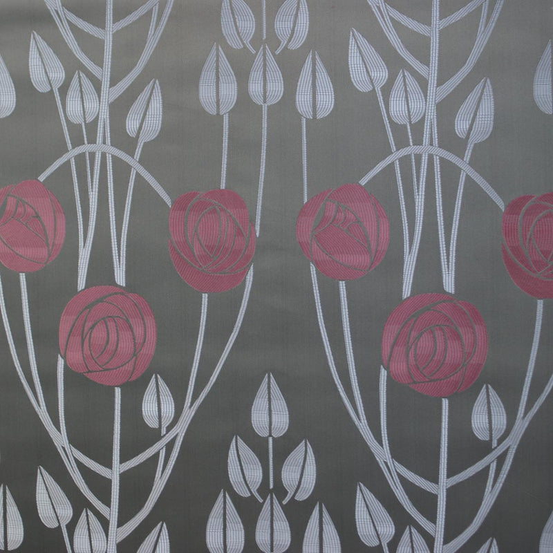 Charles Rennie Mackintosh Fabric.  Grey Chess Designs Clyde fabric