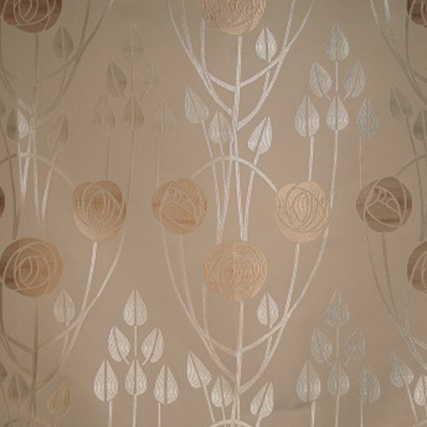 Charles Rennie Mackintosh Fabric.  Natural Chess Designs Clyde fabric