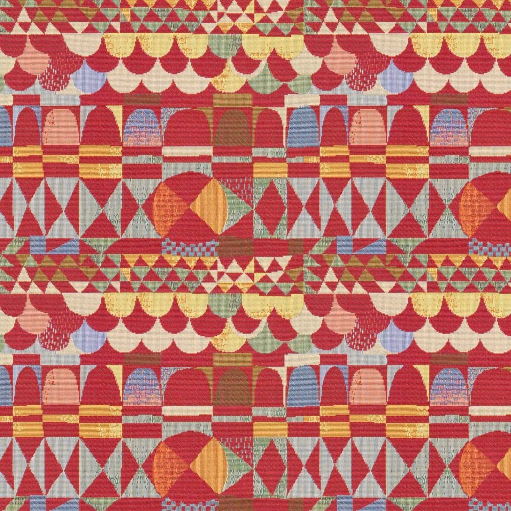 red art deco curtain upholstery fabric