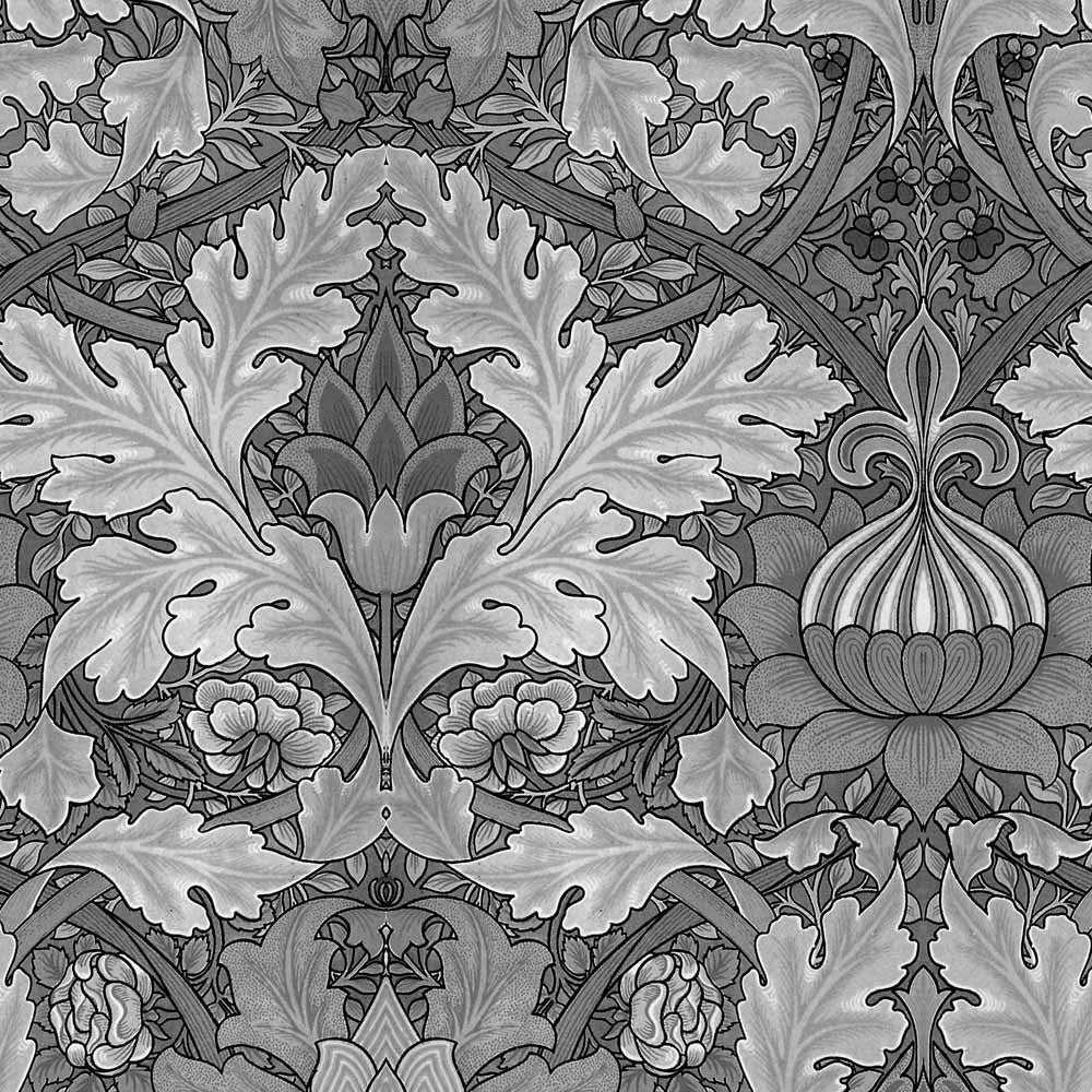 William Morris Designs Saint James Palace Silver Print