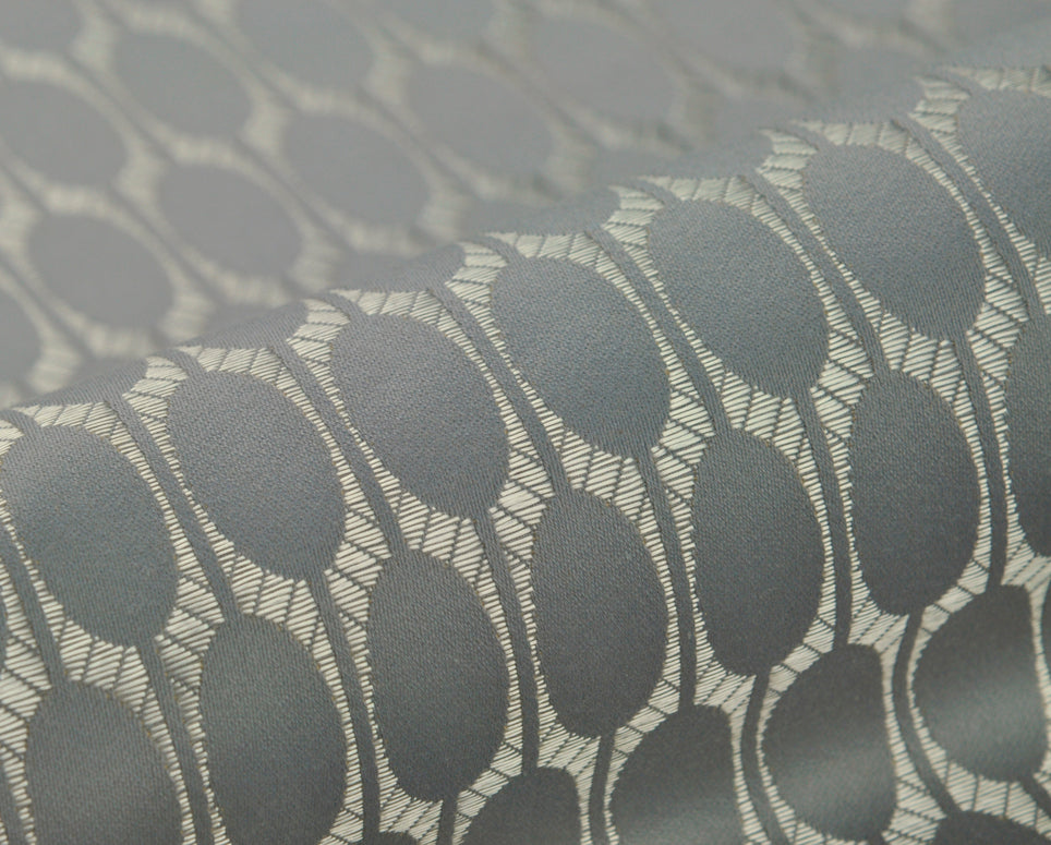 silver and grey art deco curtain upholstery fabric