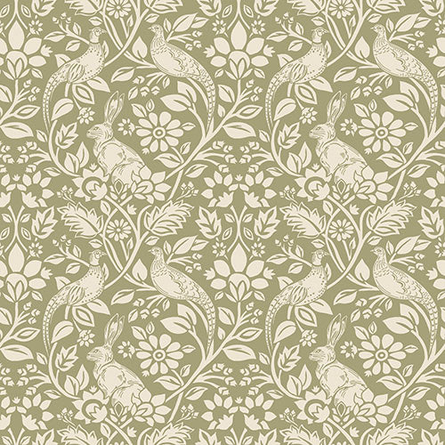 green   fabric - William Morris Designs Merton Abbey Moss Print