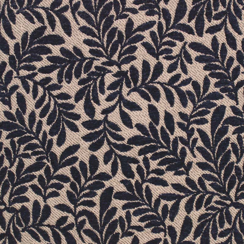 blue   fabric - William Morris Designs Little Willow Jacquard Weave Indigo