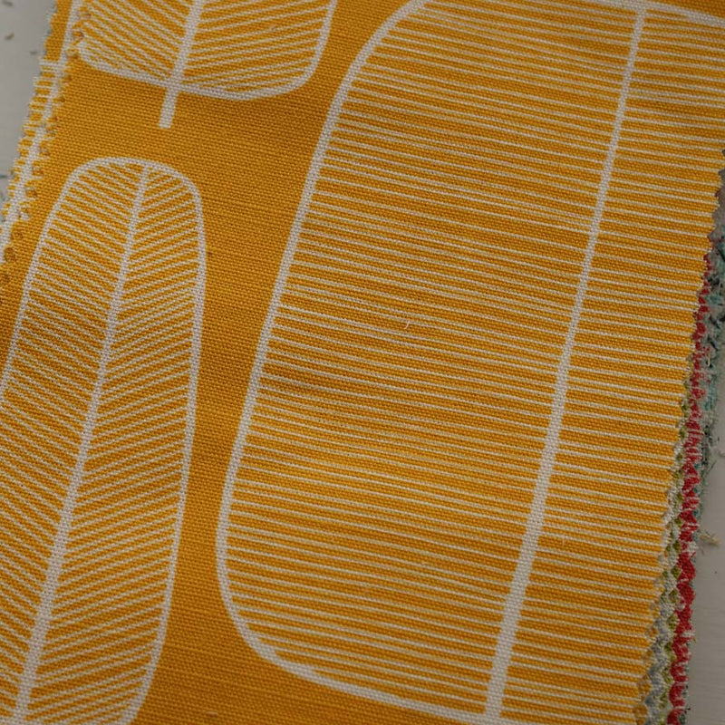 Mid Century Prints (Upholstery Grade) Little Trees Yellow