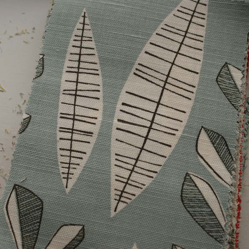 Mid Century Prints (Upholstery Grade) Garden City Glacier