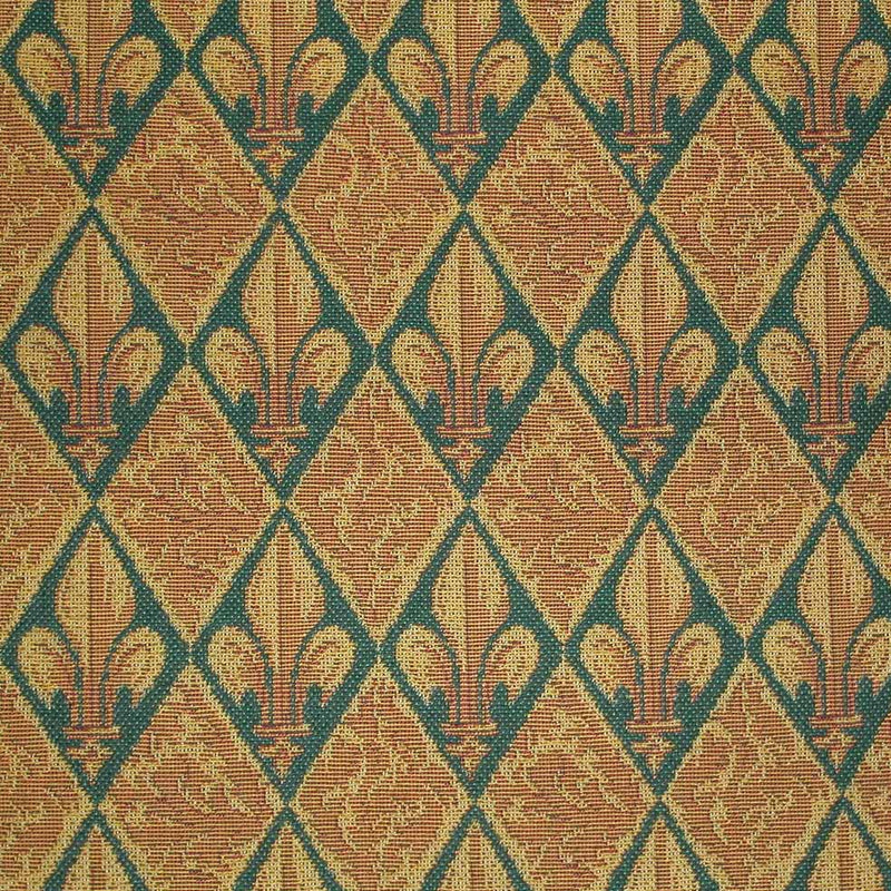 Guinevere Medieval Baronial Diamond Green Tapestry Weave (limited sale price stock)
