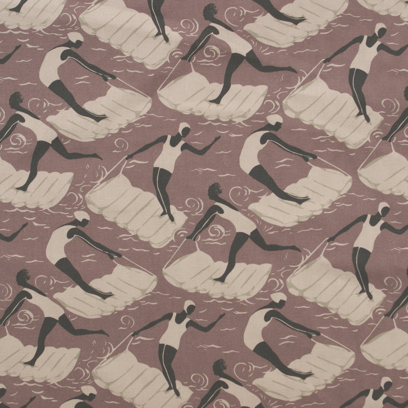 mauve art deco curtain upholstery fabric