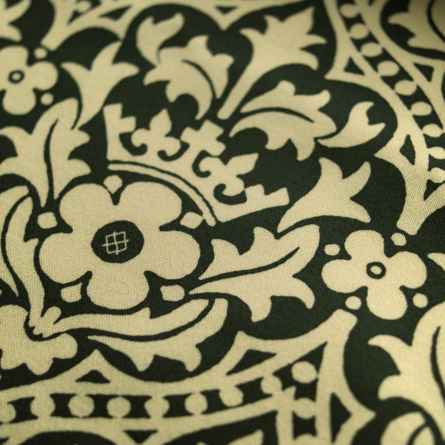 Augustus Pugin Houses of Parliament Window Blind Print Cream on Green