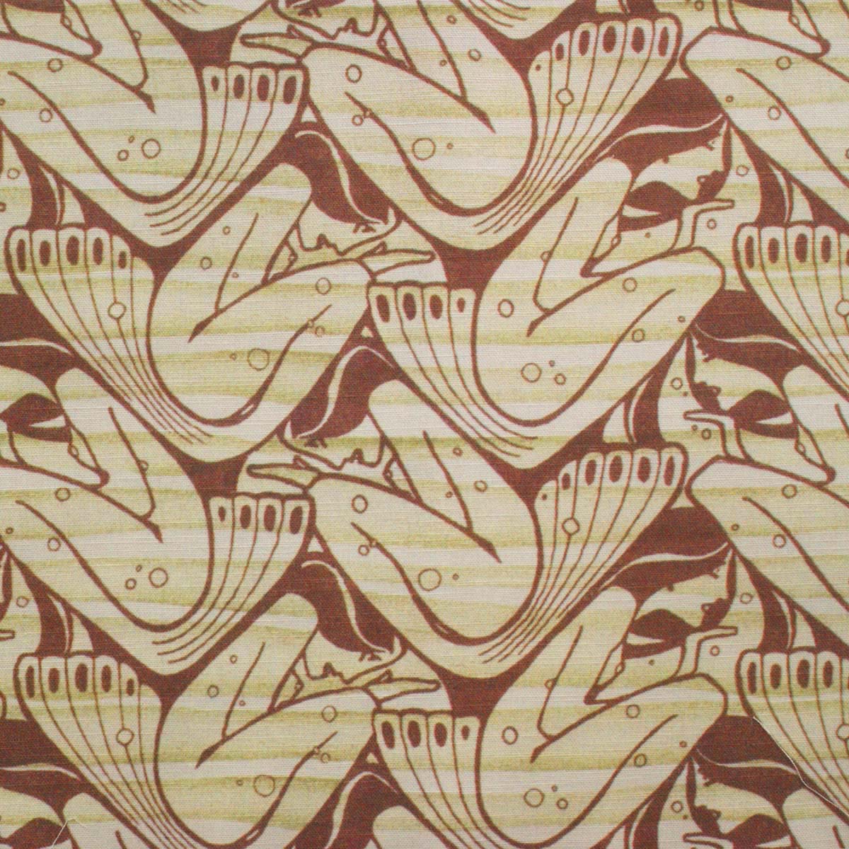 Donauwellen fabric designed by Koloman Moser