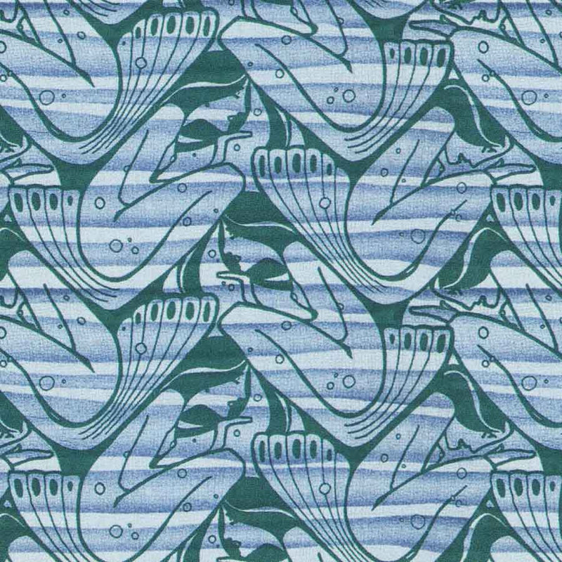Donauwellen fabric designed by Koloman Moser