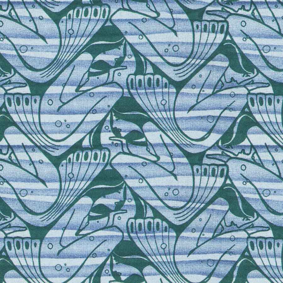 Donauwellen fabric designed by Koloman Moser