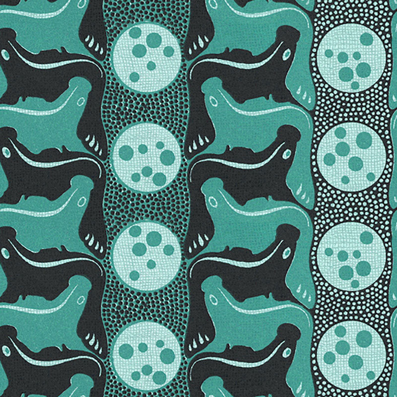 blue art deco curtain upholstery fabric