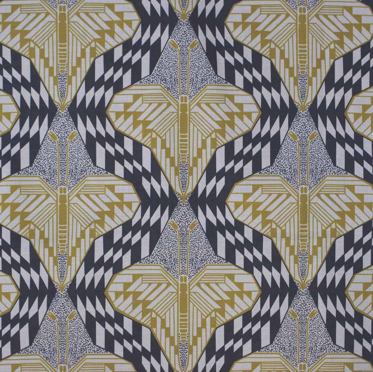 gold and black art deco curtain upholstery fabric