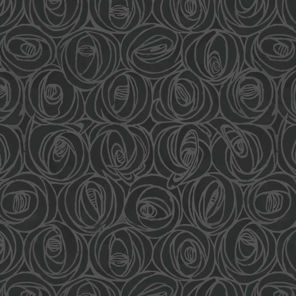 Charles Rennie Mackintosh Rennie Roses Slate Velvet