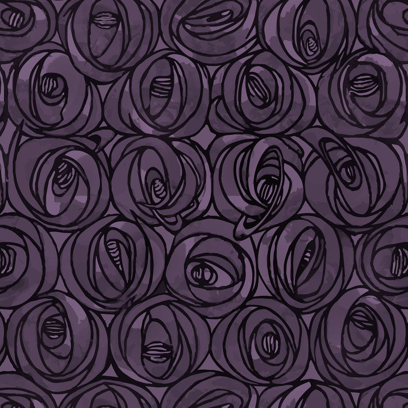 Charles Rennie Mackintosh Rennie Roses Lilac Velvet (limited sale price stock)