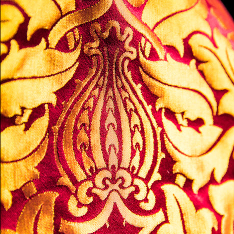 Victoriana Charlotte Brocade Rouge Gold