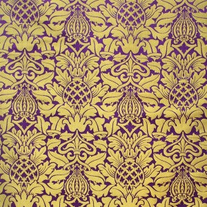 Victoriana Charlotte Brocade Violet Gold
