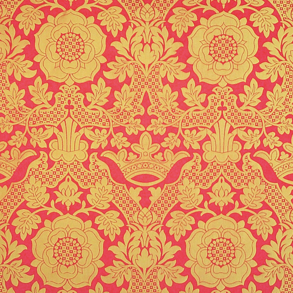 Hampton Court Rose Brocade Red and Gold