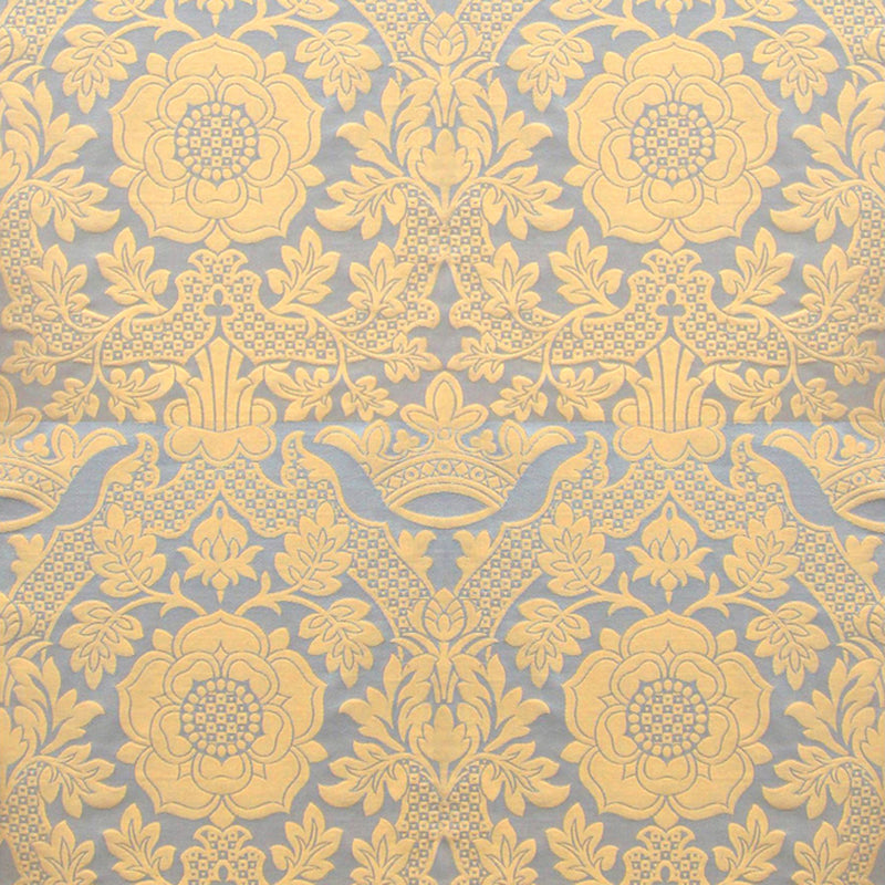 Hampton Court Rose Brocade White and Gold