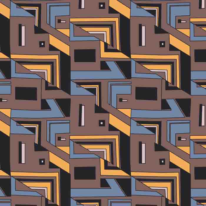 art deco textile design - irland