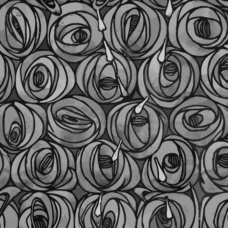 Charles Rennie Mackintosh Large Teardrop Roses Slate (limited sale price stock)
