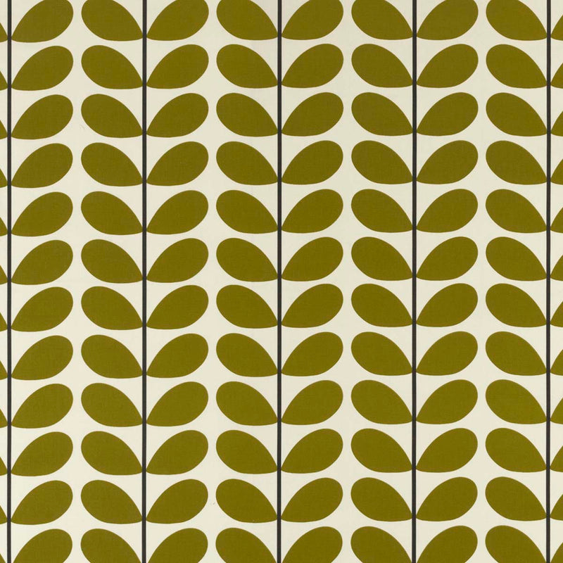 Orla Kiely Two Colour Stem Olive fabric