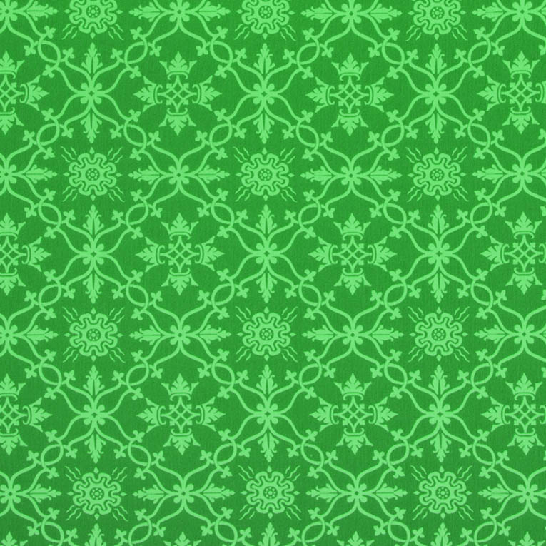 Augustus Pugin Crown Brocade Green fabric from Loome Fabrics