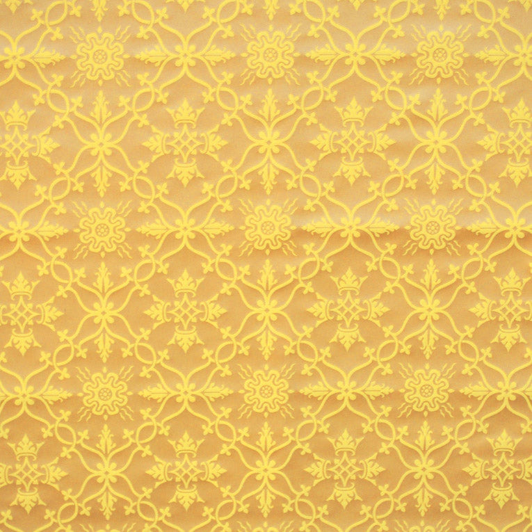 Augustus Pugin Crown Brocade Gold fabric from Loome Fabrics
