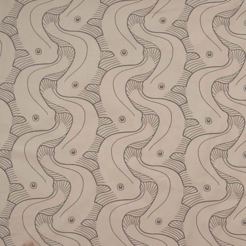 cream art deco curtain upholstery fabric