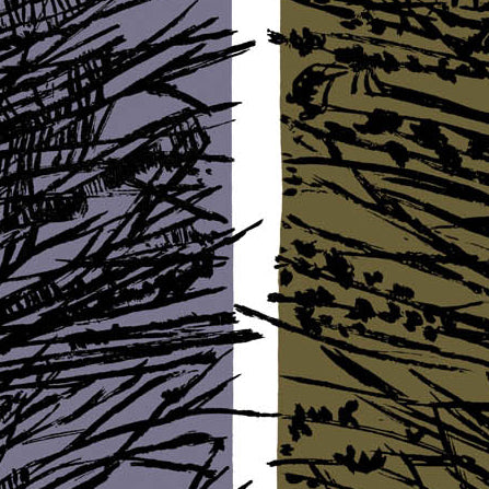Lucienne Day Larch  Olive Mauve