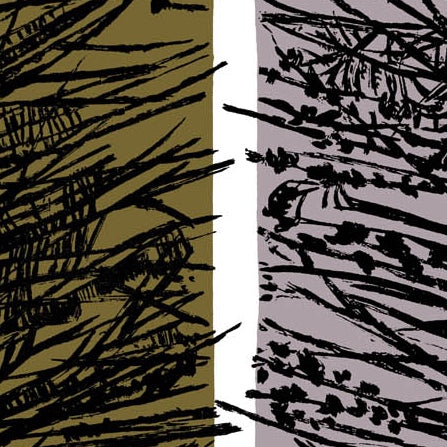 Lucienne Day Larch  Olive Mushroom